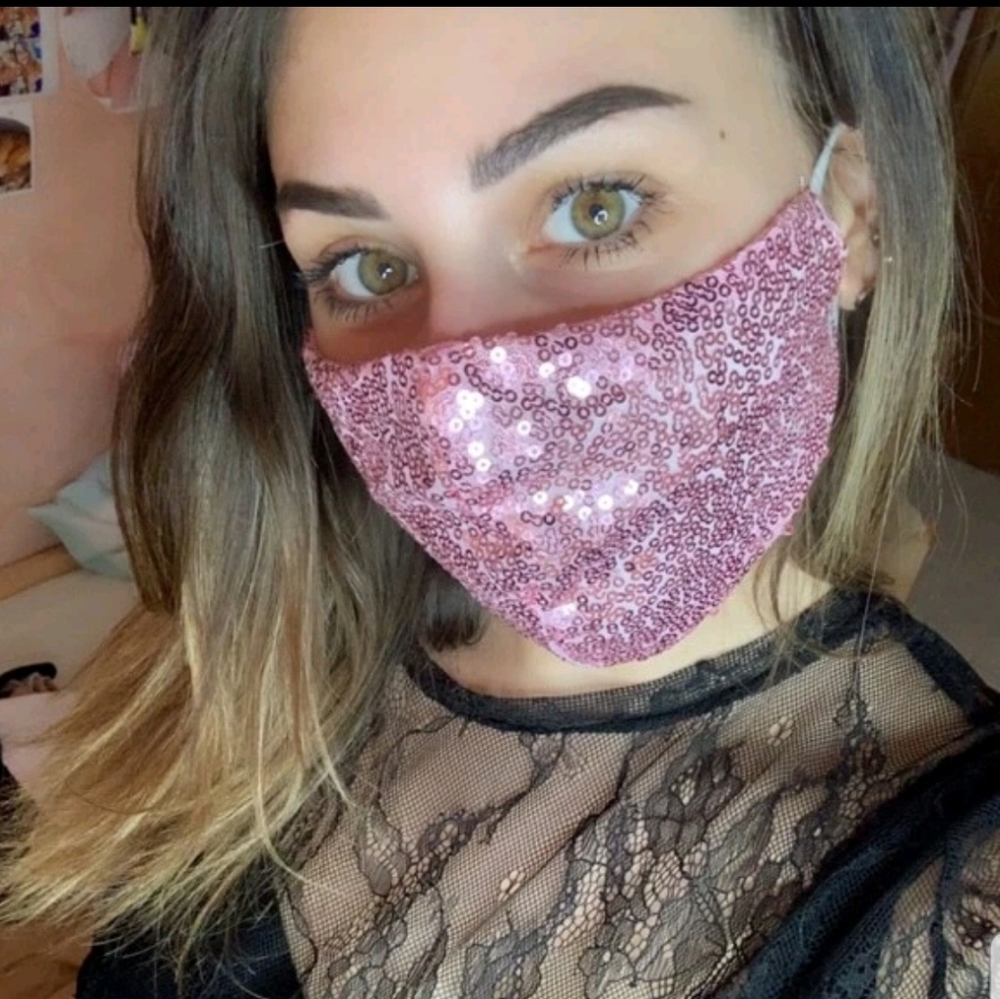 LAST 1️⃣ Sequin Sparkle Glitter Reusable face mask